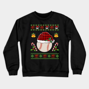 ugly christmas sweater baseball Crewneck Sweatshirt